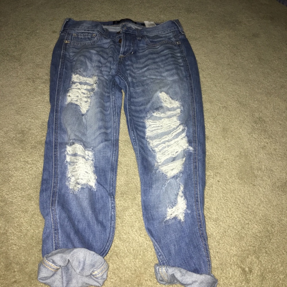 Hollister boyfriend low rise jeans